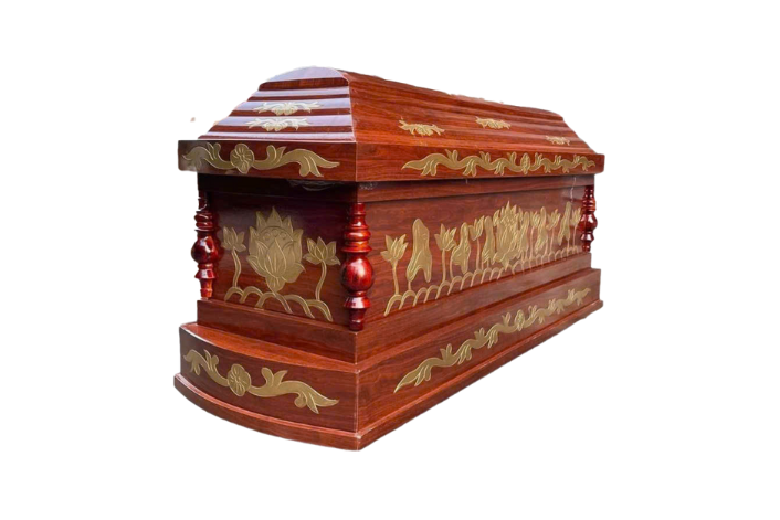 Áo quan kiểu Đài Loan loại nhất chạm hoa sen